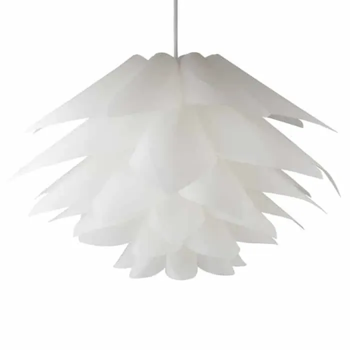 Ograniczona ilość Lampa wisząca Kwiat lotus biała ABIGALI-LOTUS – Abigali