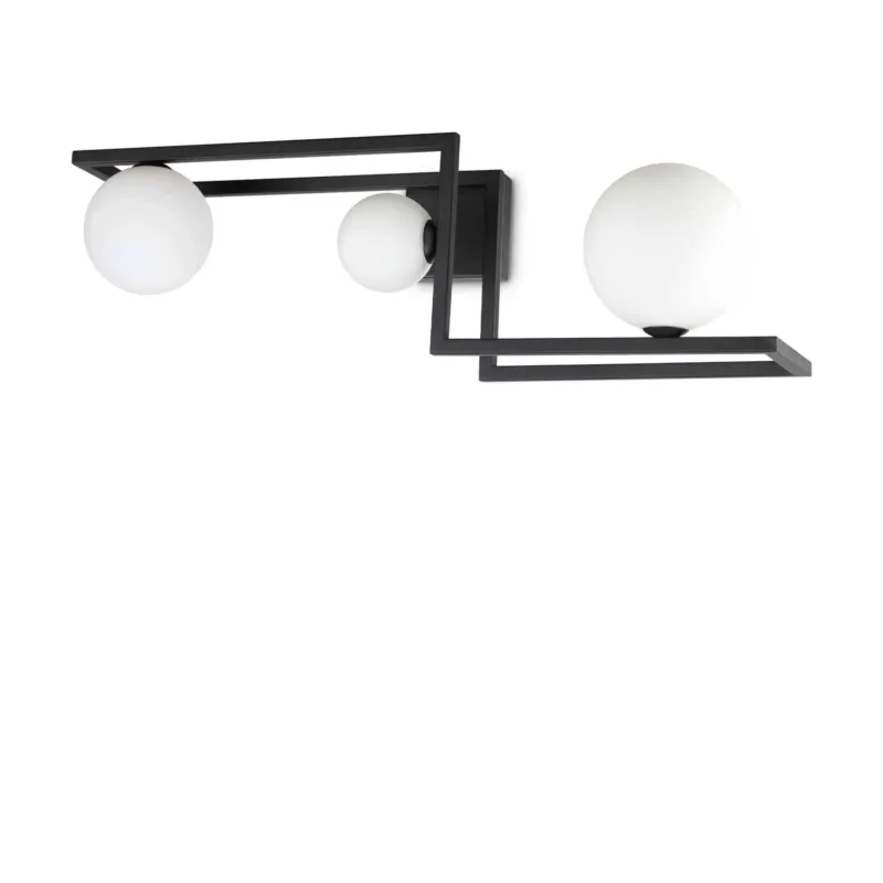 Zamów dziś Plafon ANGOLO PL3 NERO 284286 - Ideal Lux