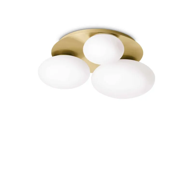 Plafon NINFEA PL3 OTTONE 293660 - Ideal Lux Tani