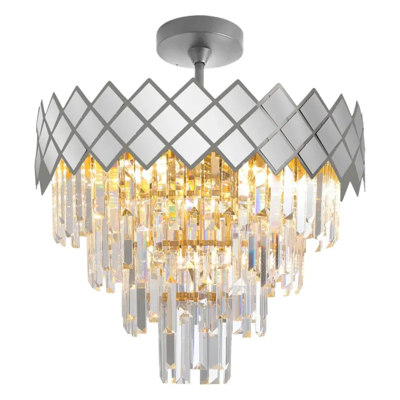 Wysoka jakość Lampa sufitowa kryształowa CARISMA CHROME 9xE14 ML8888 - Milagro