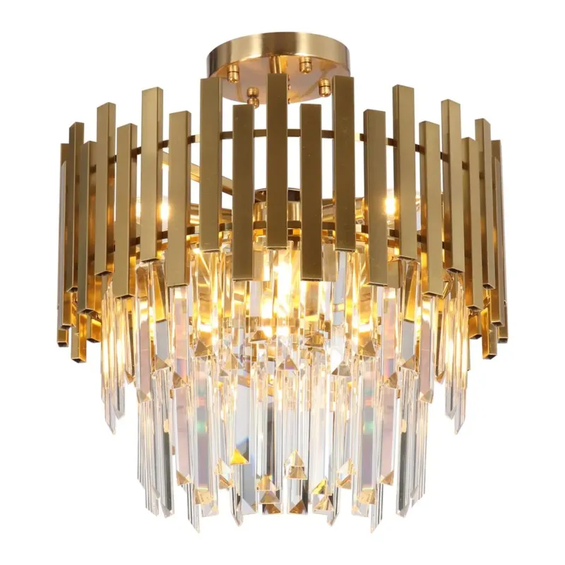 Tani Lampa sufitowa kryształowa ASPEN GOLD 6xE14 ML8810 - Milagro