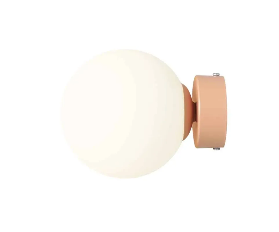 Bestseller Aldex Kinkiet metalowy szklany kula brzoskwiniowy 1076C11_S z serii BALL CORAL