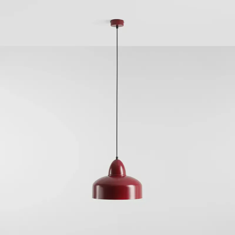 Darmowy zwrot Aldex Lampa wisząca metalowa czerwona 30cm 946G15 z serii COMO