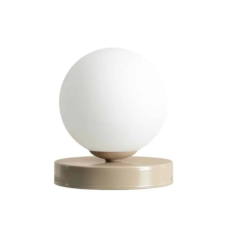 Oferta limitowana Aldex Lampka stołowa metalowa beżowa kula 14cm 1076B17_S z serii BALL