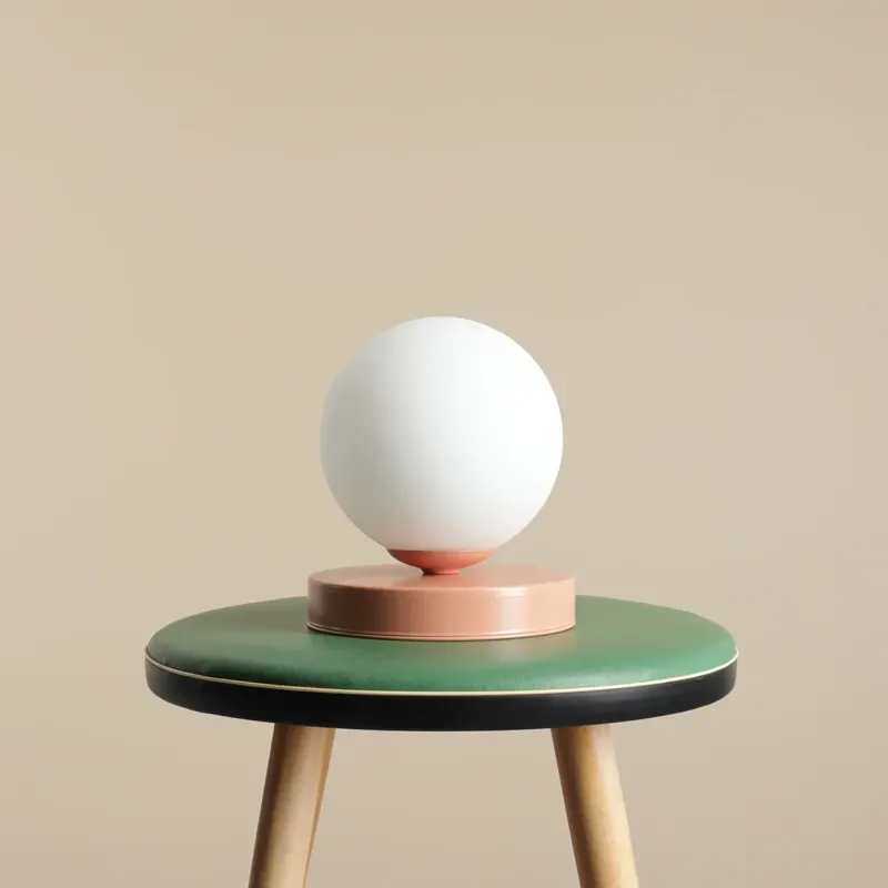 Aldex Lampka stołowa metalowa szklana kula 14cm 1076B11_S z serii BALL CORAL Cena promocyjna