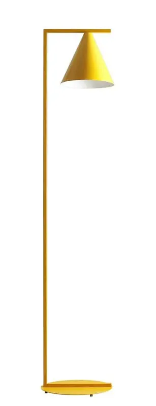 Ograniczona ilość Aldex Lampa stojąca metalowa żółto-czarna 165cm 1108A14 z serii FORM MUSTARD