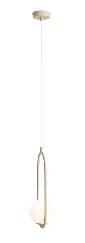 Aldex Lampa wisząca metalowa beżowa 1-punktowa 1086G17 z serii RIVA Hit sprzedaży