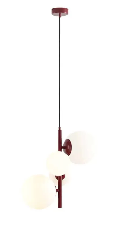 Szybka dostawa Aldex Lampa wisząca metalowa czerwona 4-punktowa 1091L15 z serii BLOOM