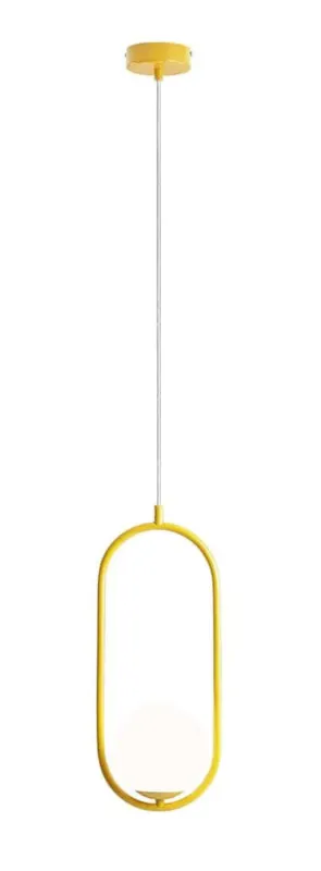Ostatnie sztuki Aldex Lampa wisząca metalowa żółta 1-punktowa 1086G14 z serii RIVA