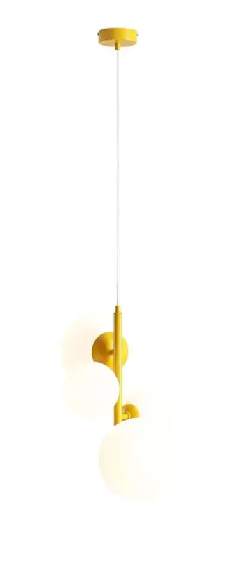 Hit cenowy Aldex Lampa wisząca metalowa żółta 4-punktowa 1091L14 z serii BLOOM