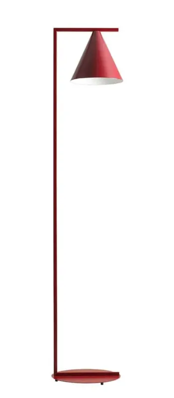 Bezpieczna płatność Aldex Lampa stojąca metalowa czerwono-czarna 165cm 1108A15 z serii FORM RED WINE