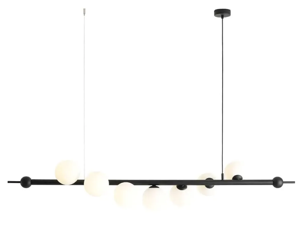 Oferta czasowa Aldex Lampa wisząca metalowa czarna 7-punktowa 1115T1 z serii WAVE