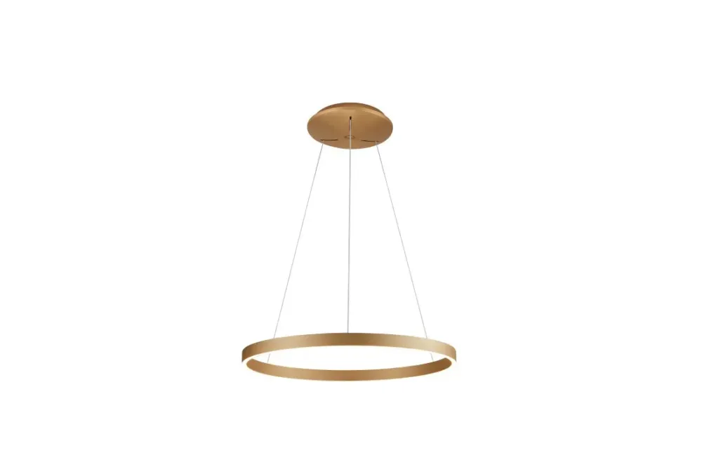 Bezpieczne zakupy Azzardo Lampa wisząca złota metalowa okrągła 80cm AZ5101 z serii ANDREA