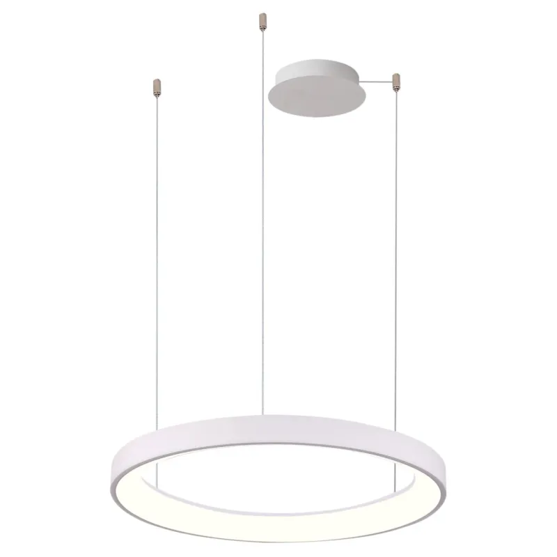 Niska cena Azzardo Lampa wisząca LED biała okrągła 78cm AZ5021 z serii AGNES