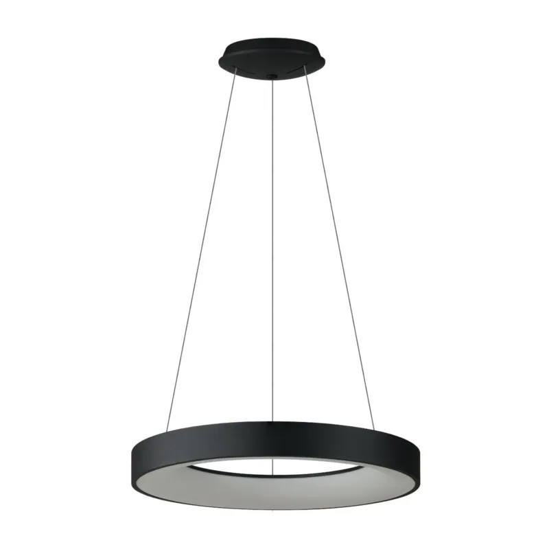 Premium Azzardo Lampa wisząca LED czarna okrągła 60cm AZ5008 z serii SANTANA
