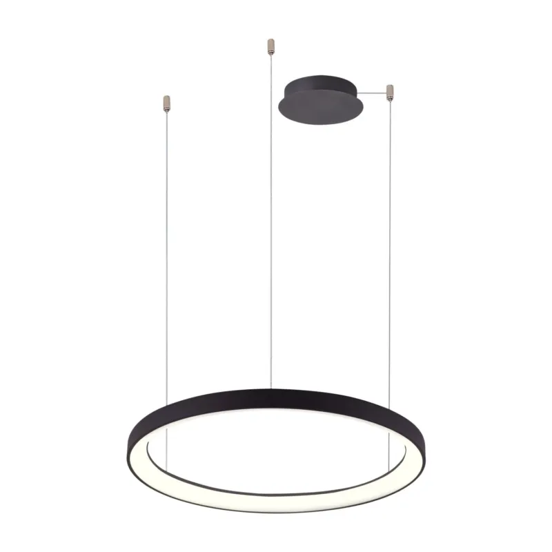 Azzardo Lampa wisząca LED okrągła czarna 58cm AZ5019 z serii AGNES Oferta czasowa