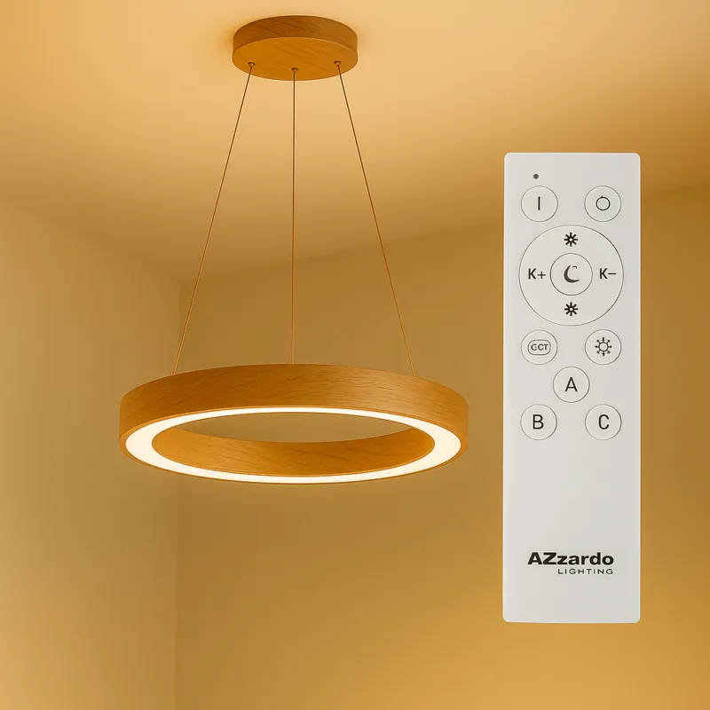 Azzardo Lampa wisząca LED złota okrągła 80cm AZ5013 z serii SANTANA Najlepsza cena