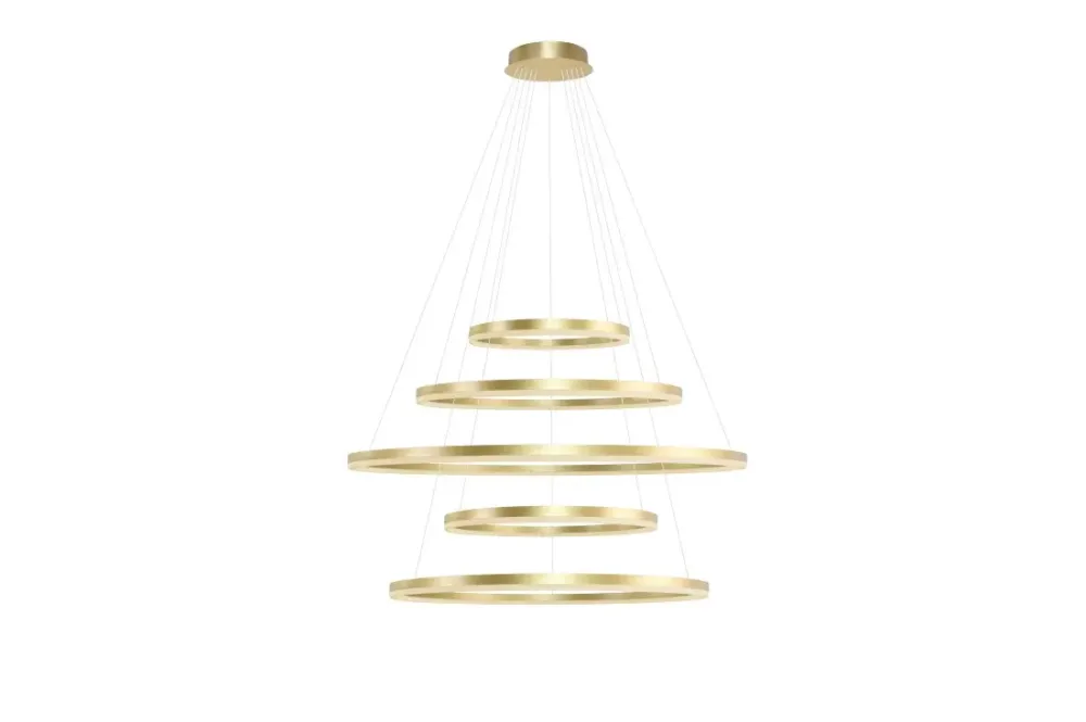 Azzardo Lampa wisząca złota 5-okręgowa LED AZ5352 z serii RING HALO Nie przegap