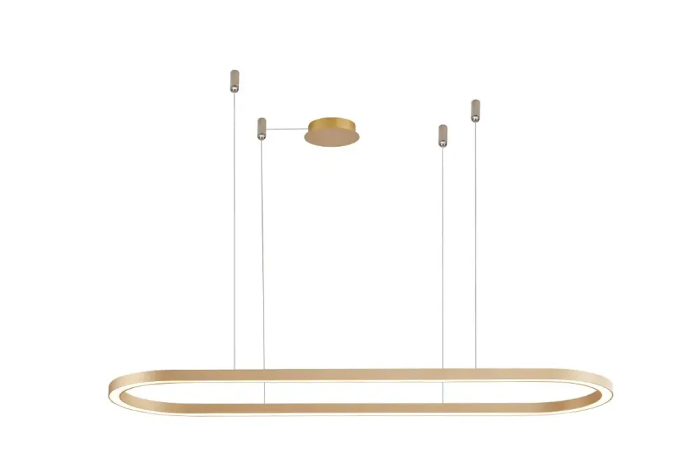 Azzardo Lampa wisząca złota metalowa LED 120cm AZ5056 z serii ELENA Nowość