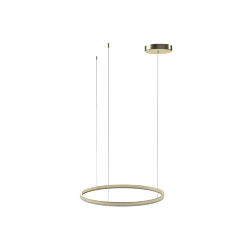 Azzardo Lampa wisząca złota metalowa okrągła 60cm AZ4970 z serii RING HALO PENDANT Wyjątkowa oferta