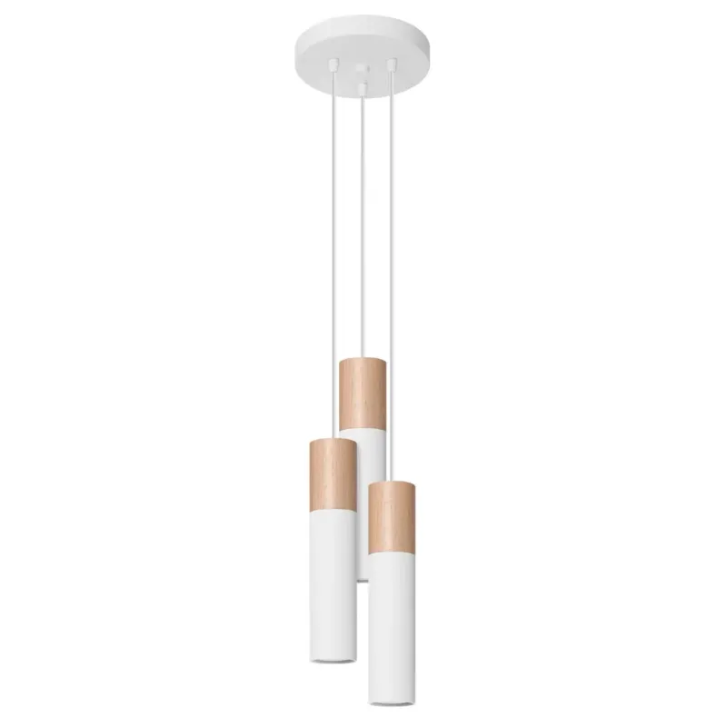 Lampa wisząca PABLO 3P biała SL.1013 - Sollux Oferta czasowa