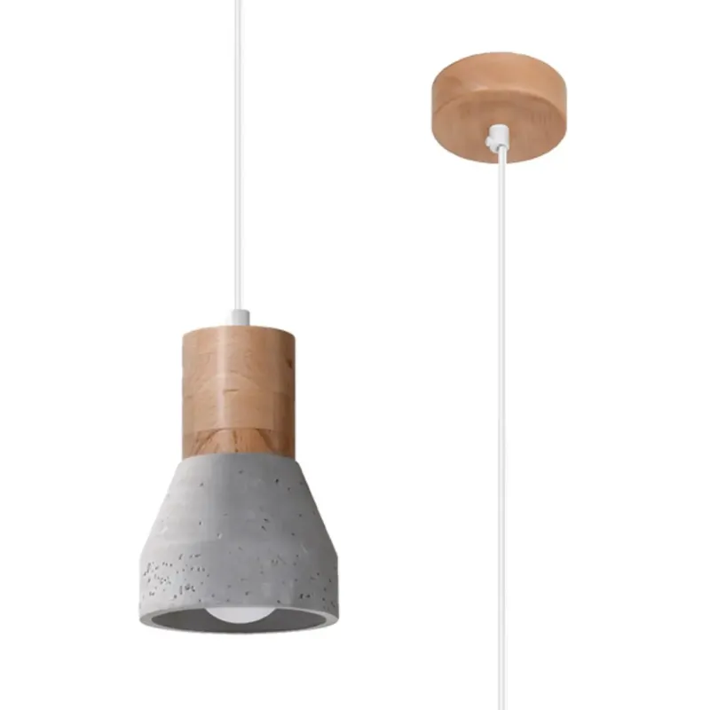 Hit cenowy Lampa wisząca QUBIC szara SL.0964 - Sollux