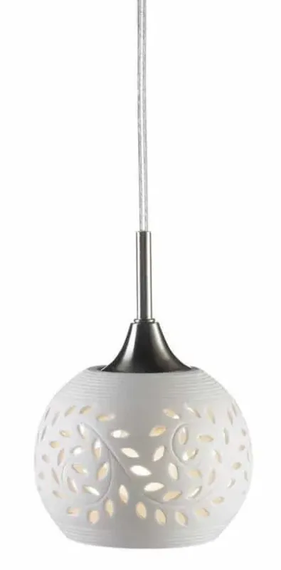 Lampa wisząca nowoczesna LOHALS Stalowy/Biały 102288 - Markslojd Nowy