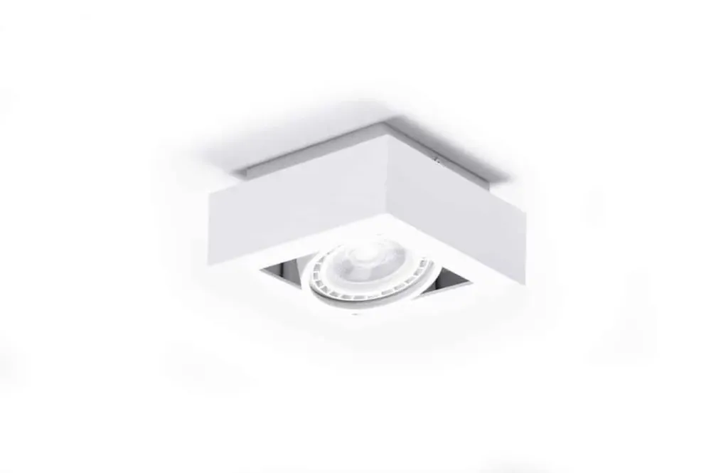 Azzardo Lampa sufitowa biała metalowa kwadratowa AZ4437 z serii Nikea Tylko do końca tygodnia