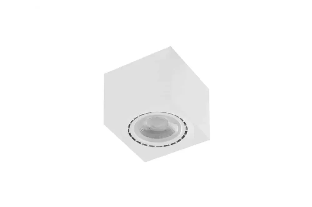 Ostatnie sztuki Azzardo Lampa sufitowa biała metalowa kwadratowa AZ4318 z serii Eco Alex