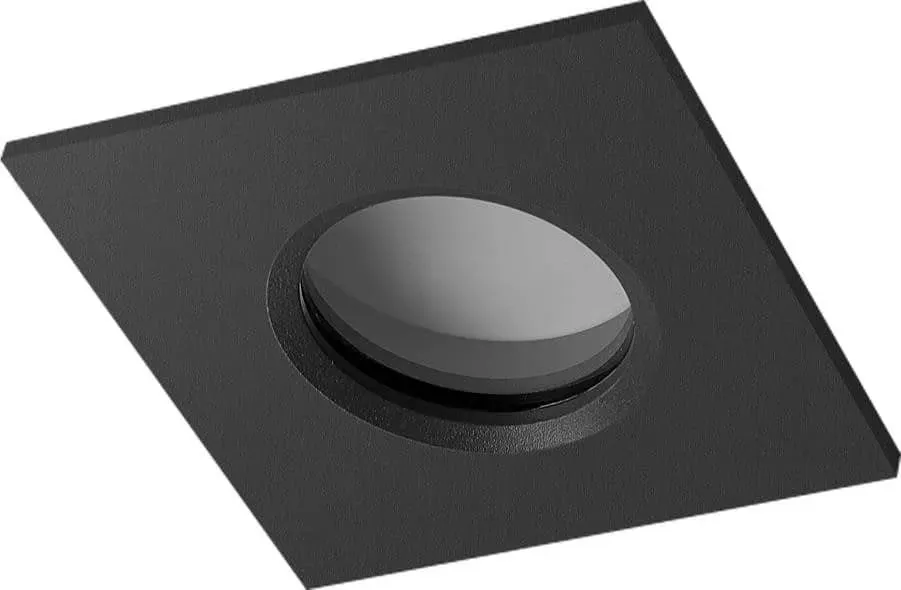 Azzardo Oprawa do wbudowania kwadratowa czarna metalowa IP65 AZ4230 z serii Ika Taniej