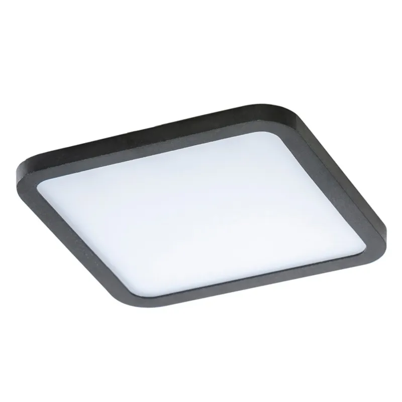 Azzardo Oprawa wpuszczana kwadratowa czarno-biała LED IP44 AZ4377 z serii SLIM Łatwy zwrot