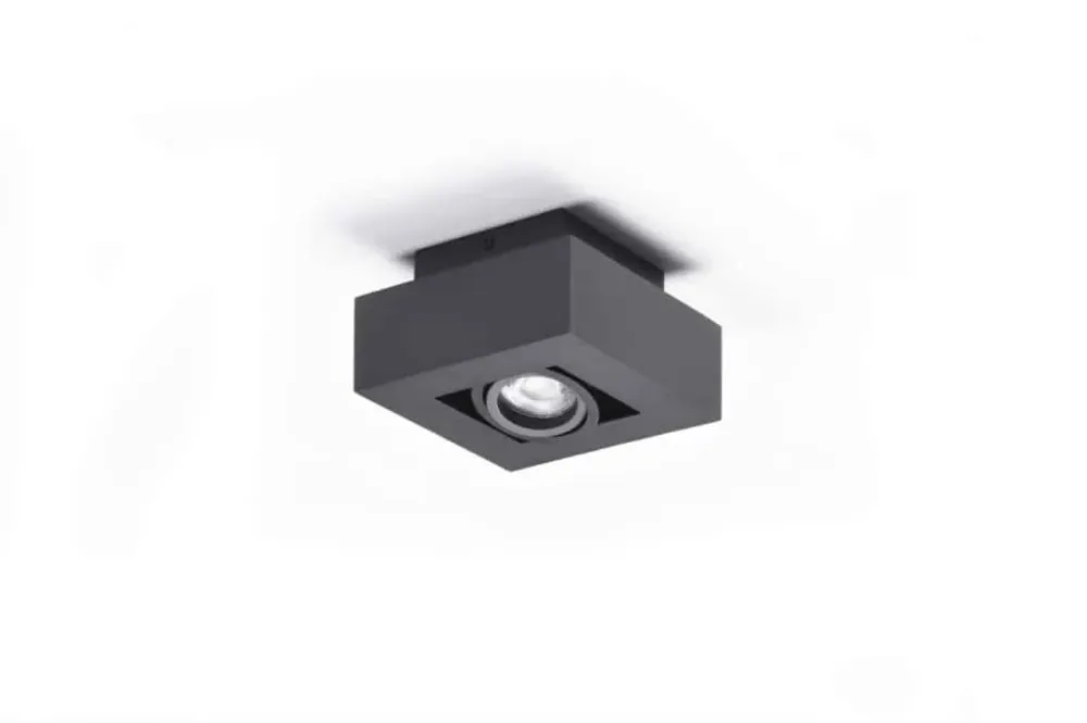 Szybka wysyłka Azzardo Lampa sufitowa czarna metalowa kwadratowa AZ4432 z serii Nikea