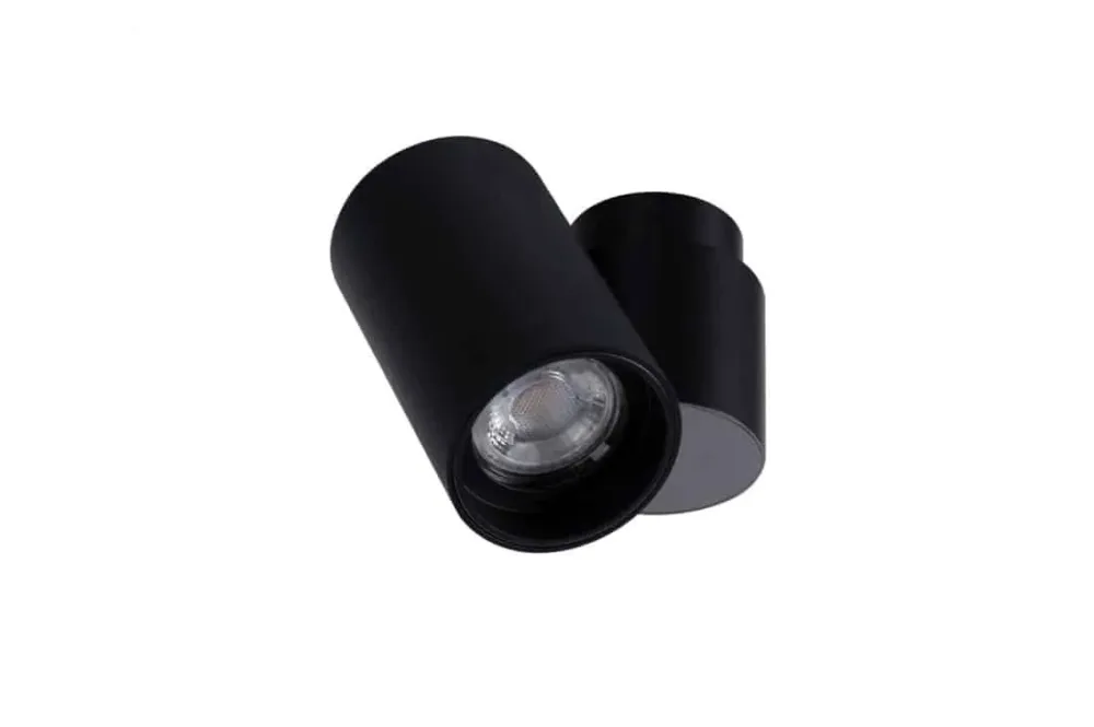 Premium Azzardo Lampa sufitowa czarna metalowa punktowa AZ4210 z serii Makalu