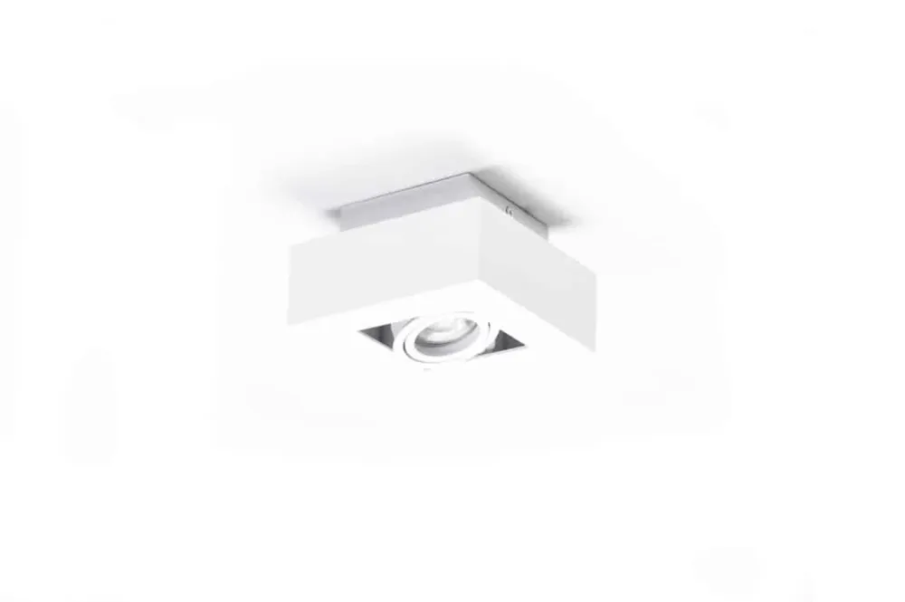 Szybka wysyłka Azzardo Lampa sufitowa kwadratowa biała metalowa AZ4431 z serii Nikea