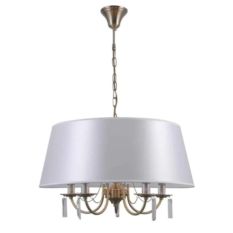 Lampa wisząca 5-punktowa z abażurem PND-28366-5A z serii Solana - Lampy Italux Cena promocyjna