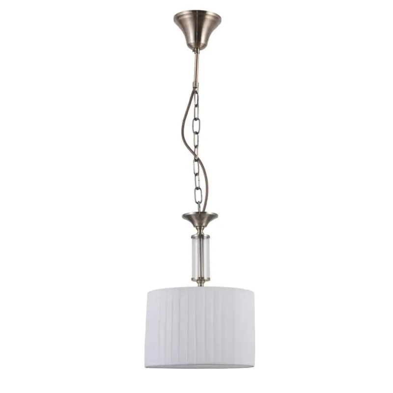 Lampa wisząca metalowa z białym abażurem PND-28343-1 z serii FERLENA - Lampy Italux Hit cenowy