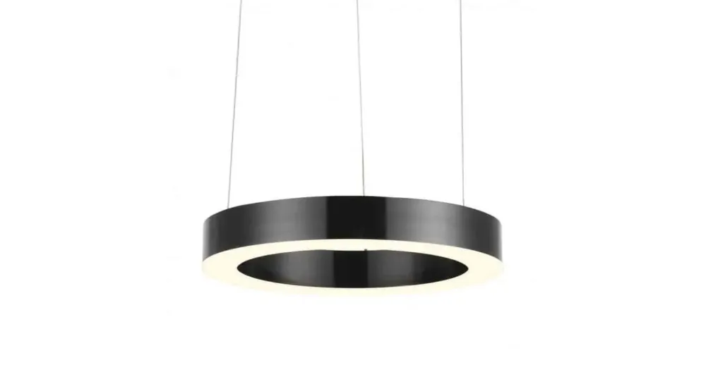 Ostatnie sztuki Lampa wisząca na pilota RING CIRCLE 40 czarna ST-8848-40 - Step Into Design