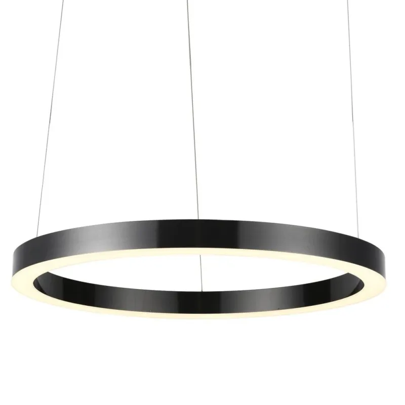 Hit cenowy Lampa wisząca na pilota RING CIRCLE 80 czarna ST-8848-80 - Step Into Design