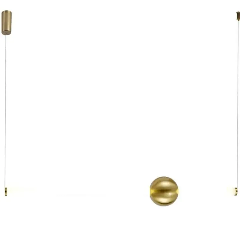 Bezpieczne zakupy Lampa wisząca nowoczesna O-LINE szczotkowany mosiądz ST-1688L - Step Into Design