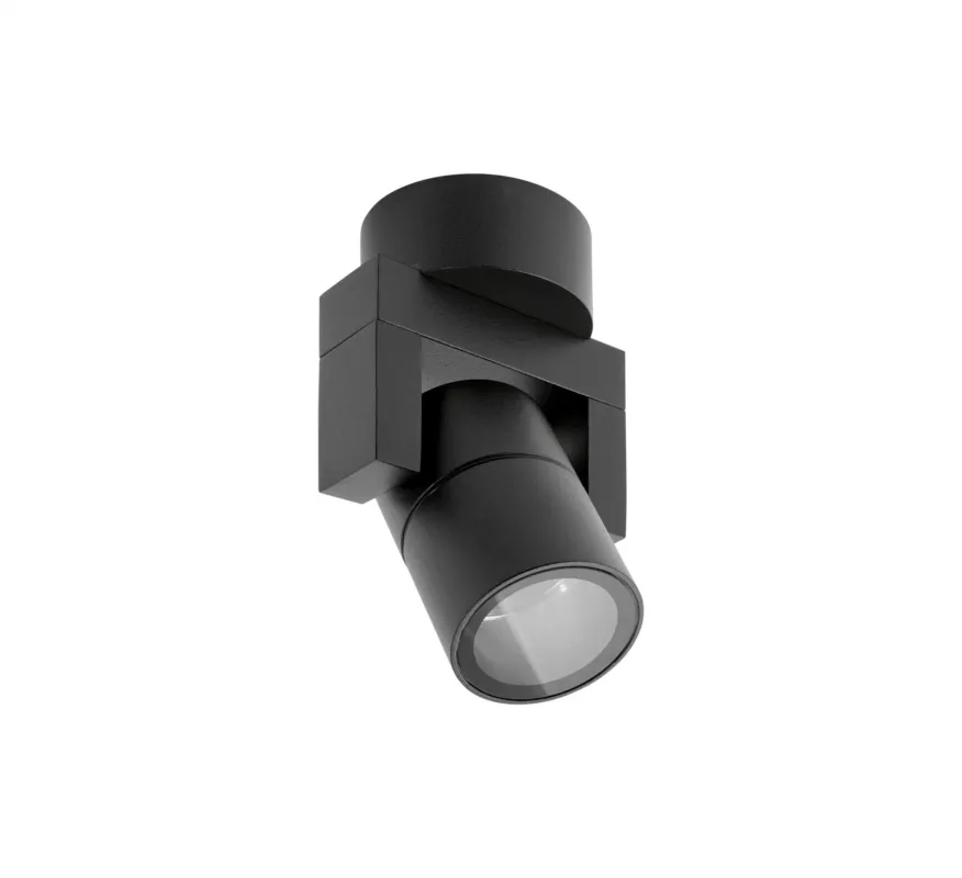 Oferta limitowana Kinkiet nowoczesny CROSTI GRISA IP54 czarny 455460 - LOONARI