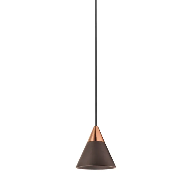 Bezpieczne zakupy Lampa loft wisząca CONO beżowo-złota 456559 - LOONARI