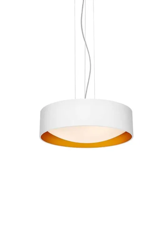 Hit sprzedaży Lampa wisząca designerska VERO 10449301 biel i złoto - Kaspa