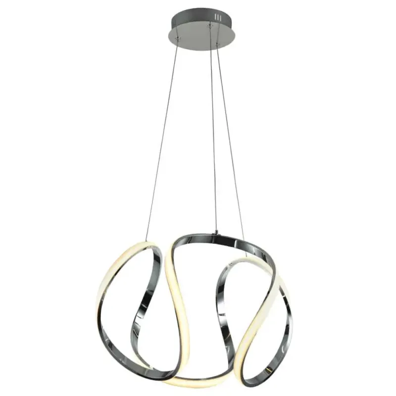 Lampa wisząca LED chromowana designerska 52cm P01663CH z serii TOKYO - Cosmo Light Ostatnie sztuki