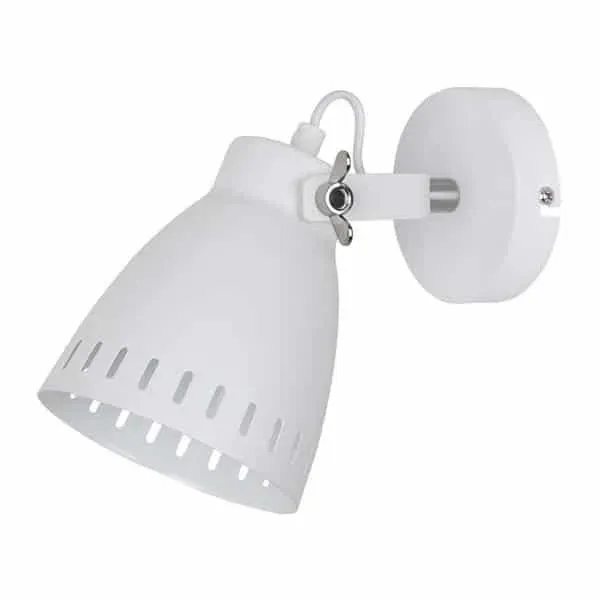 Dodaj do koszyka Kinkiet metalowy biały z niklem MB-HN5050-1-WH+S.NICK z serii FRANKLIN - Lampy Italux