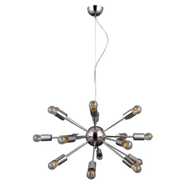 Lampa wisząca metalowa chromowana 18-punktowa AD20000-18A z serii THEO - Lampy Italux Bestseller