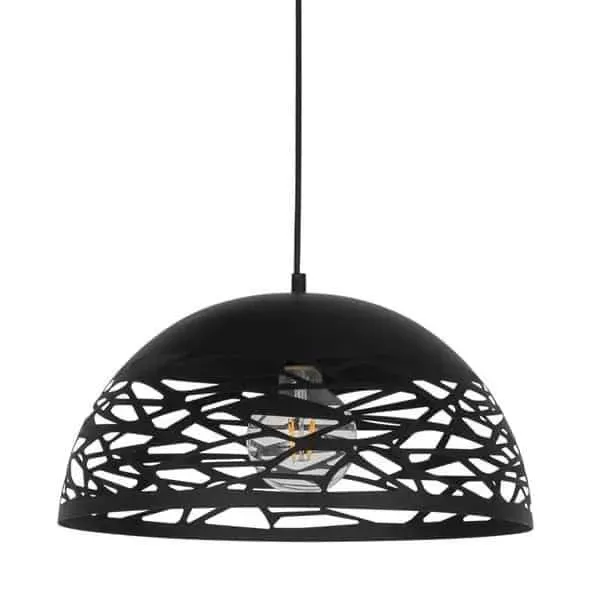 Ograniczona ilość Lampa wisząca metalowa czarna ażurowa 40cm MDM-3025/1L BK z serii ARMAND - Lampy Italux