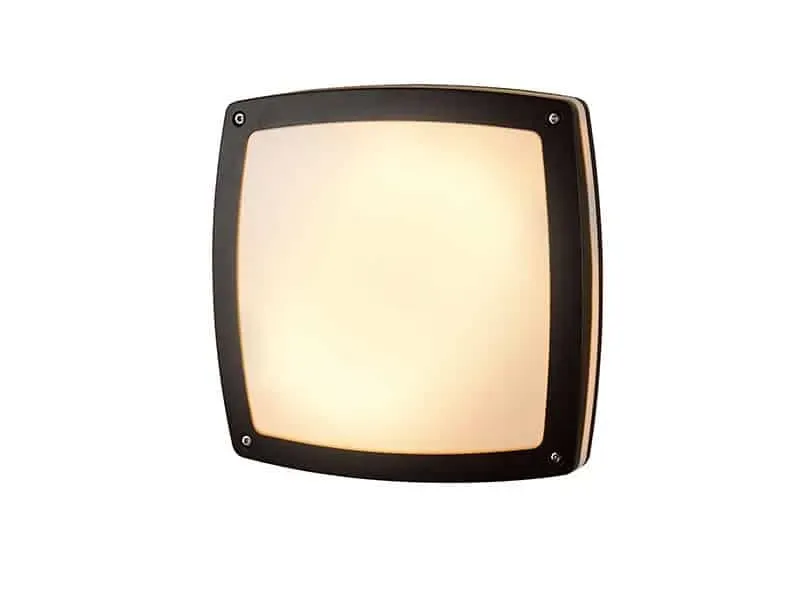 Premium Azzardo Plafon kwadratowy metalowy grafitowy 22cm AZ2186 z serii FANO