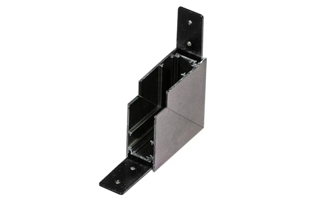 Ostatnie sztuki Azzardo Łącznik narożny metalowy czarny do szynoprzewodu AZ5160 z serii BETA MAGNETIC