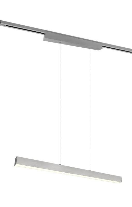 Do wyczerpania zapasów Lampa wisząca nikiel mat 3000K LED 29W do szyn DUOLINE 73043107 - Trio
