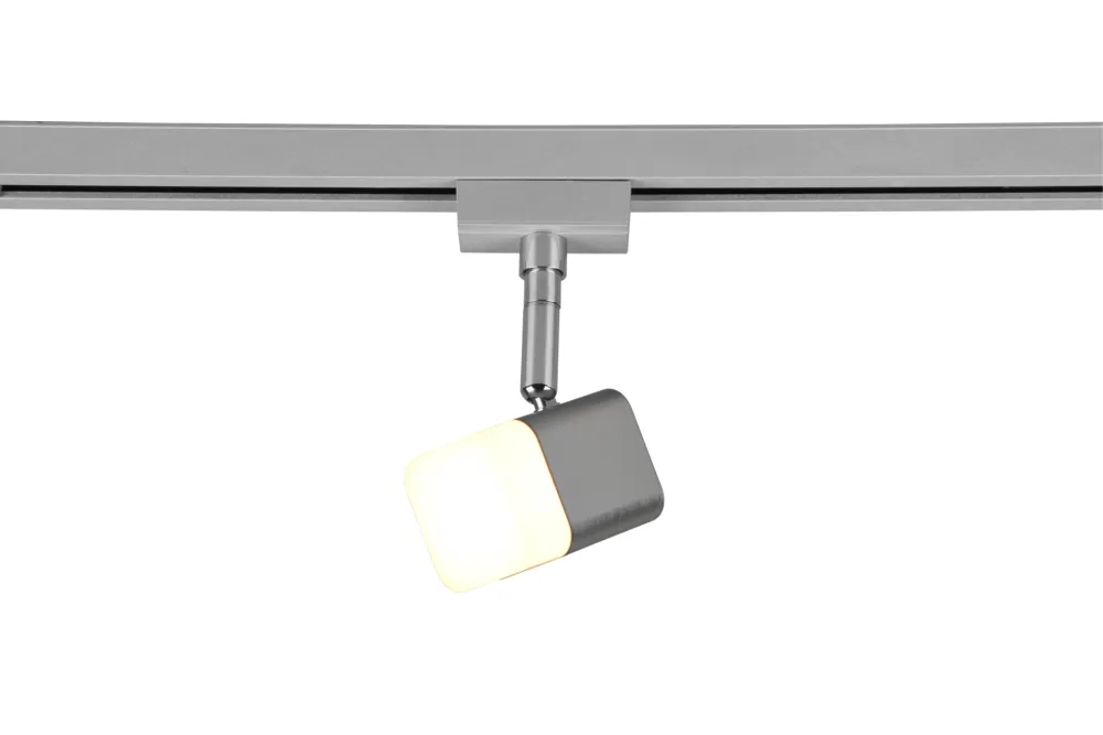 Taniej Reflektor do szyn LED 3,5W 3000K nikiel DUOLINE TRACK SYSTEM 78150107 - Trio